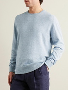 Kingsman - Cashmere and Linen-Blend Sweater - Blue