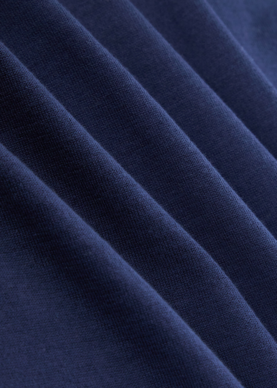 John Smedley Lorca Fine-knit Cotton T-shirt Navy