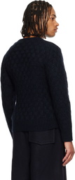 Wales Bonner Navy 'The Chord' Sweater