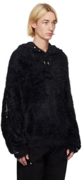 Thug Club Black Pack Sword Faux-Fur Hoodie