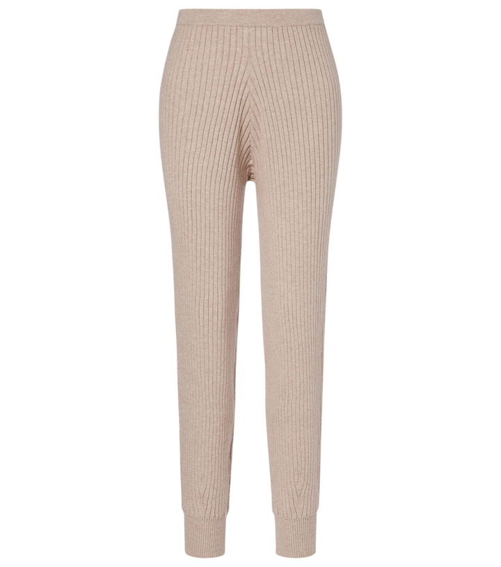 Photo: Jardin des Orangers Ribbed-knit cotton and cashmere sweatpants