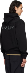 Solid Homme Black Gradient Embroidery Back Logo Hoodie