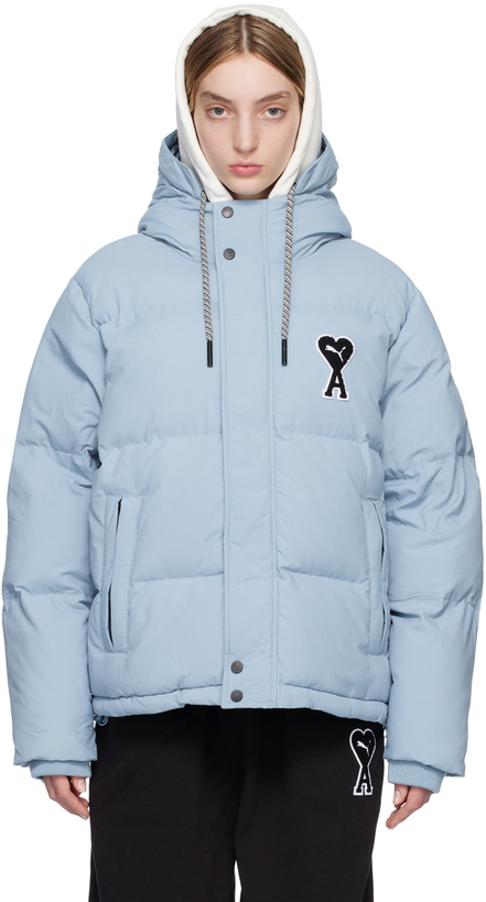 Photo: AMI Paris Blue Puma Edition Puffer Jacket