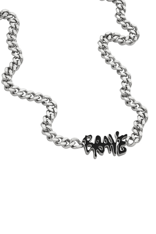 Photo: Diesel Stainless steel chain necklace - Necklaces - Unisex - Silver