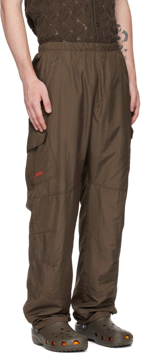 Robyn Lynch Brown Embroidered Cargo Pants