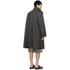 Issey Miyake Men Grey Blend Lamination Coat