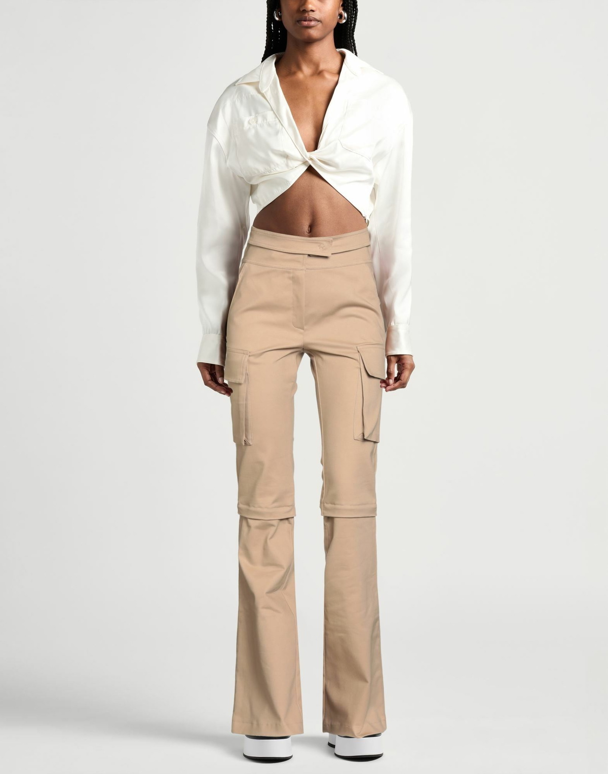 Andreādamo Womens Pants Sand