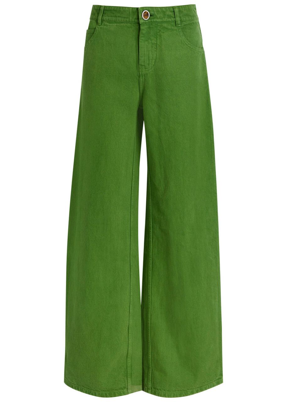 Christopher Esber Wide-leg Jeans Green