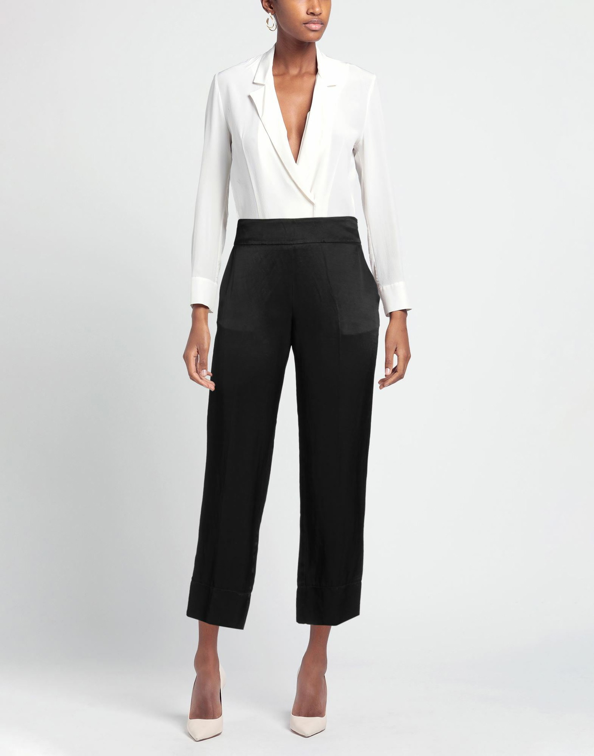 Alessia Santi Womens Pants in Black