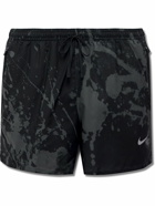 Nike Running - Run Division Stride Printed Dri-FIT Drawstring Shorts - Black
