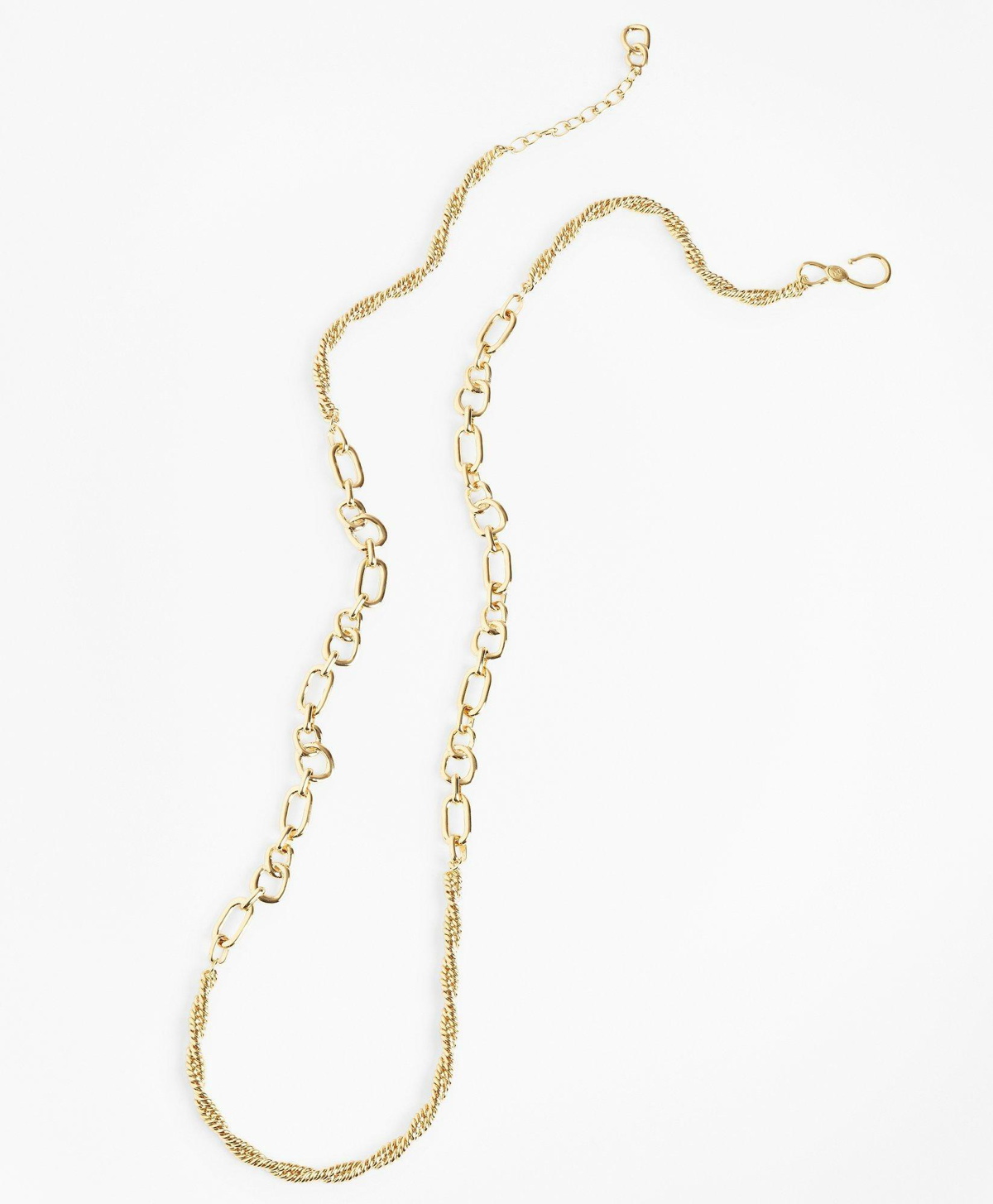 Photo: Brooks Brothers Women's Gold-Plated Link and Rope Chain Necklace