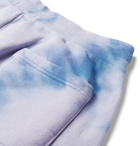 John Elliott - LA Tapered Tie-Dyed Loopback Cotton-Jersey Sweatpants - Purple