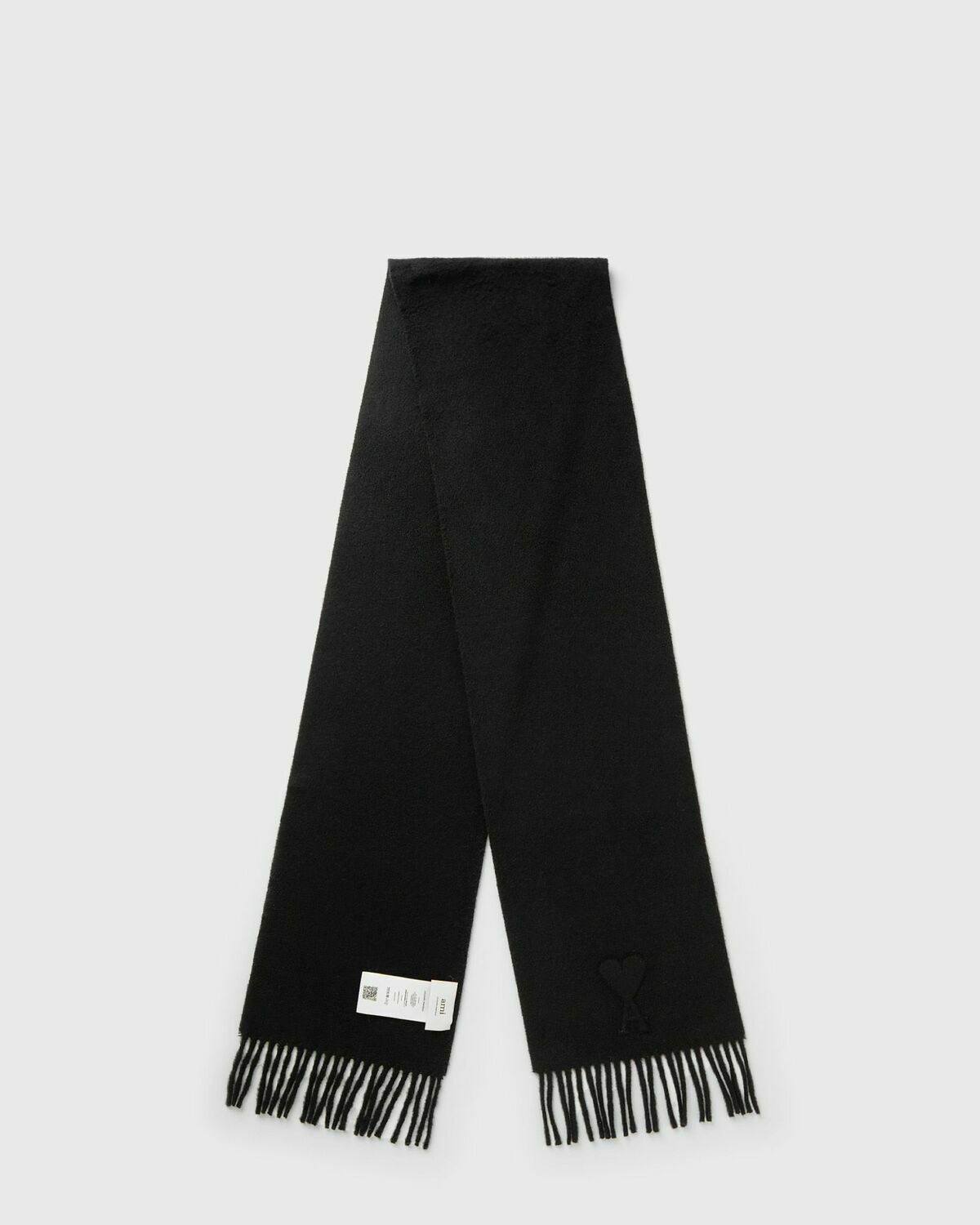 AMI Paris AMI DE COEUR EMBOSSE SCARF Grey Men