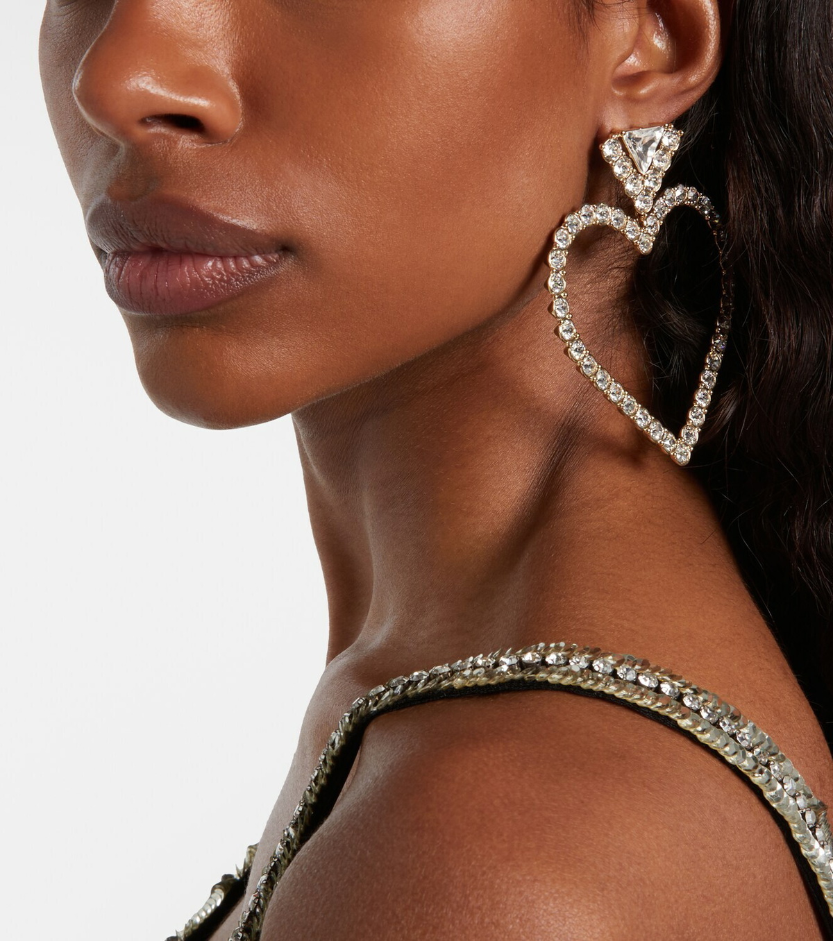 Valentino Cœur Royal embellished earrings