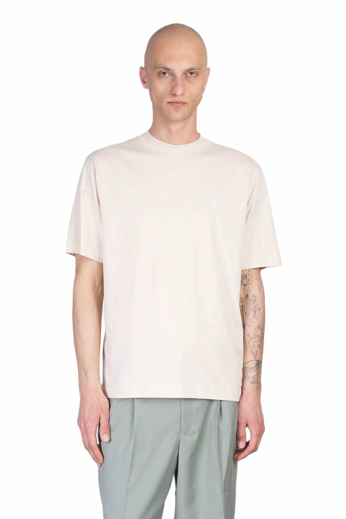 Études T-shirt In Beige Cotton