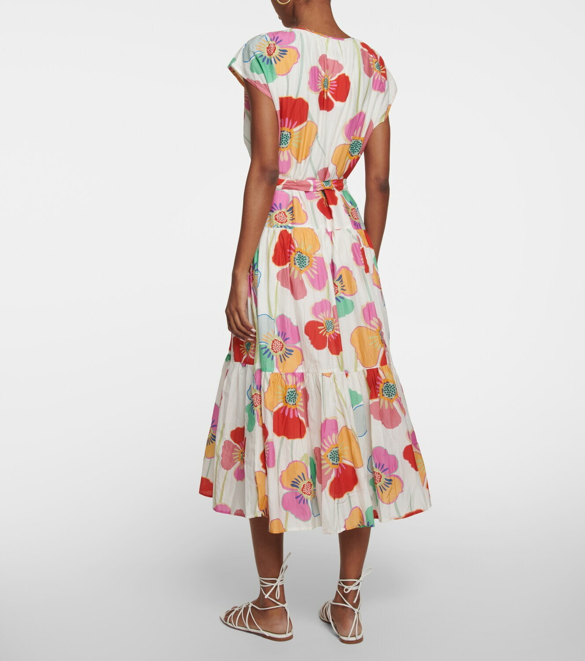 Savannah Silk Godet Dress