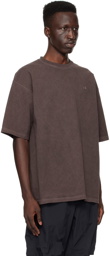 JieDa Brown Overdyed T-Shirt