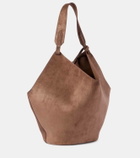 Khaite Lotus Medium suede tote bag