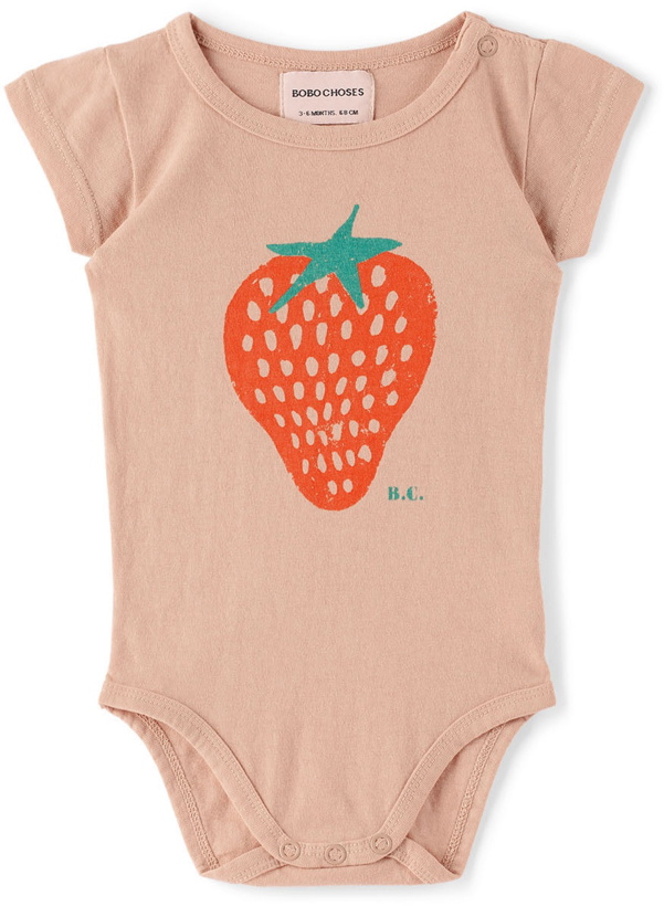Photo: Bobo Choses Baby Pink Strawberry Bodysuit
