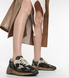 Golden Goose - Running Dad leather-trimmed sneakers