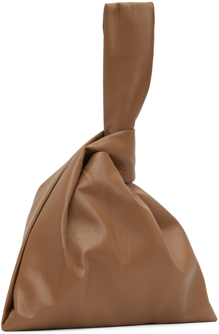 Nanushka Brown Jen Vegan Leather Clutch