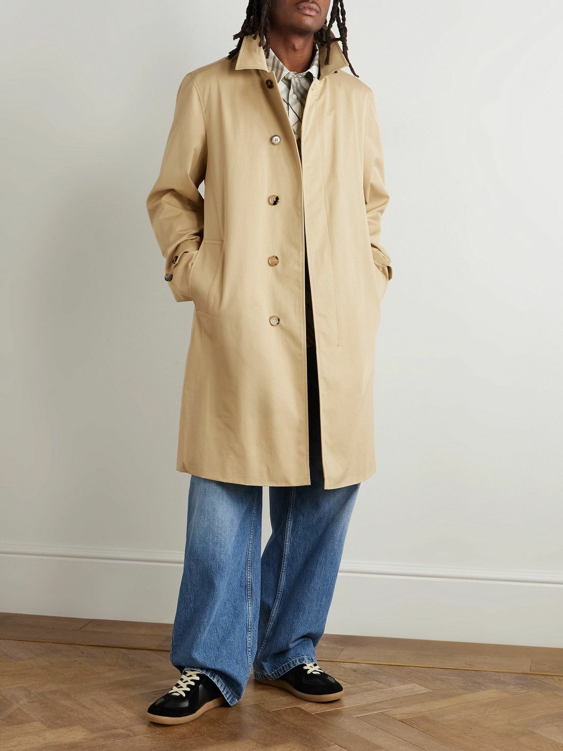 Burberry - Coated-Cotton Trench Coat - Neutrals