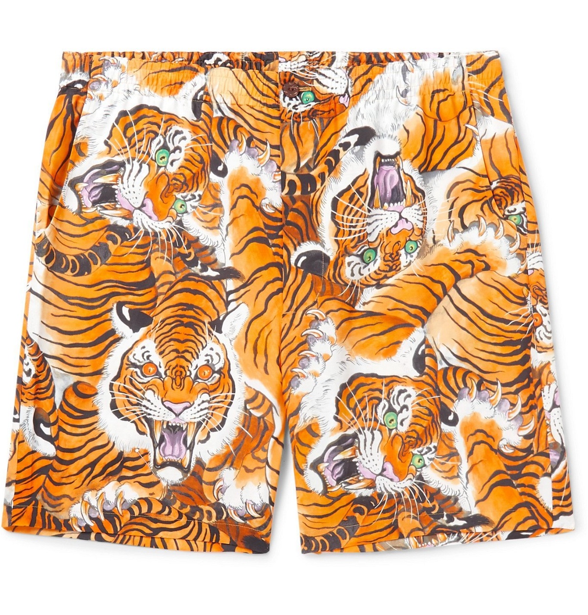 Wacko Maria - Tim Lehi Printed Woven Shorts - Orange Wacko Maria