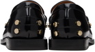 GANNI Black Studs Square Toe Loafers