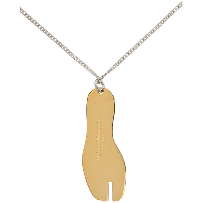 Maison Margiela Gold Tabi Necklace Maison Margiela
