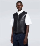 Bottega Veneta Technical jacket with leather puffer vest