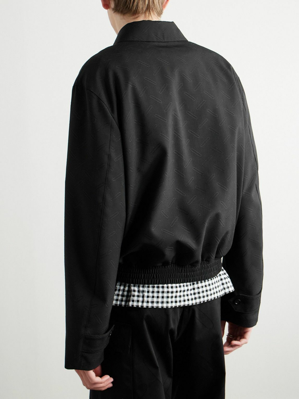 Marni - Confetti Embroidered Wool Blouson Jacket - Black