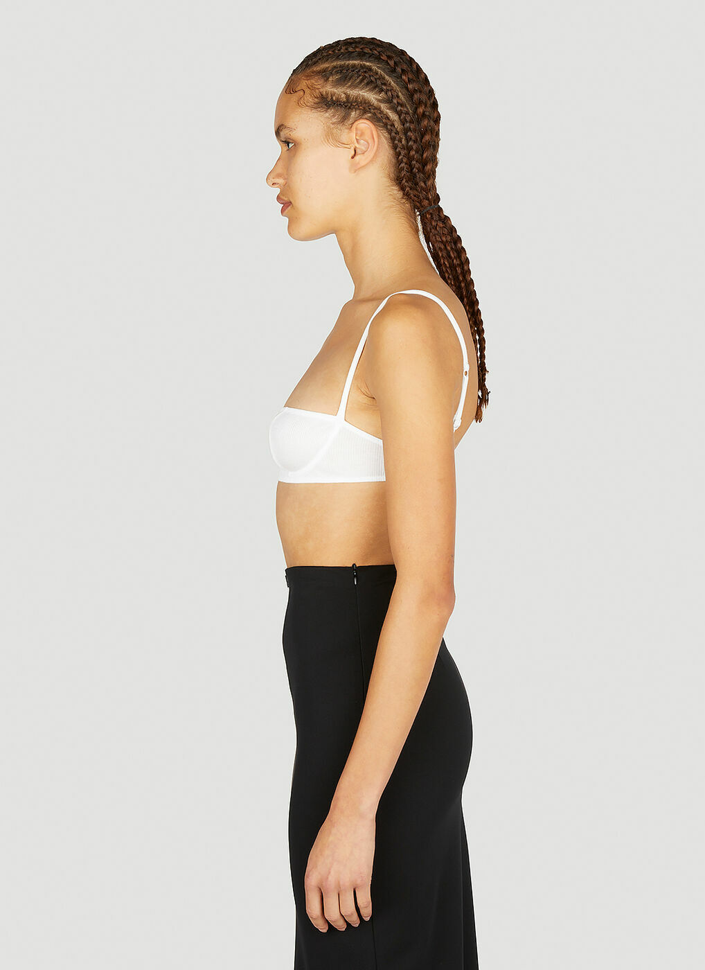 Women's Bralette Top With Logo Detail by Miu Miu