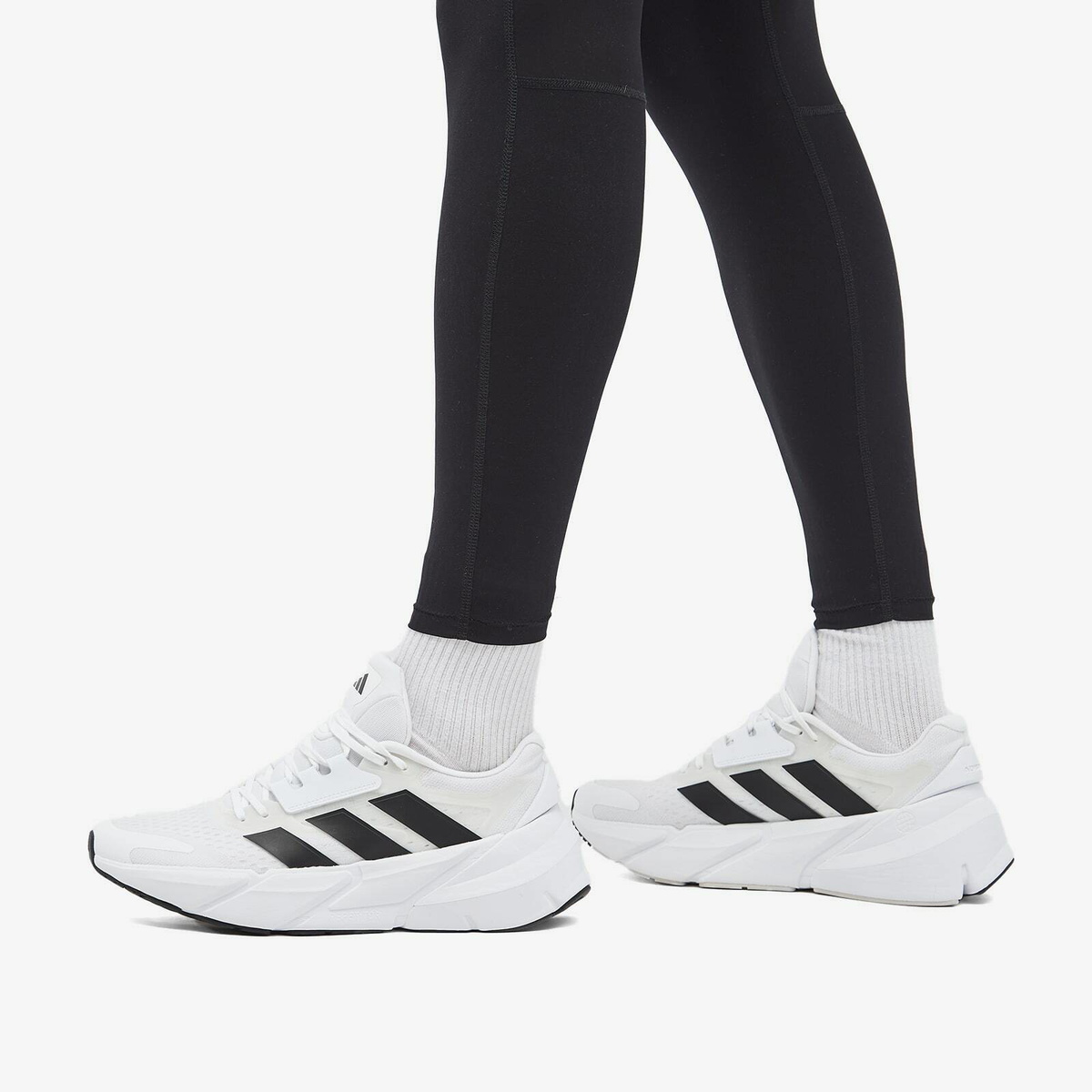 Adidas Running Men's Adidas Adistar 2 Sneakers in White/Core Black/Grey Adidas  Running