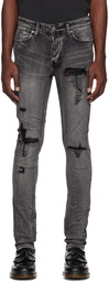 Ksubi Black Van Winkle Angst Trashed Jeans