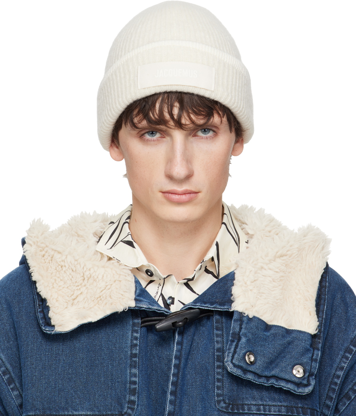JACQUEMUS Off-White La Casa 'La capuche Gros Grain' Beanie Jacquemus