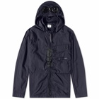 C.P. Company Men's Chrome-R Goggle Overshirt in Total Eclipse