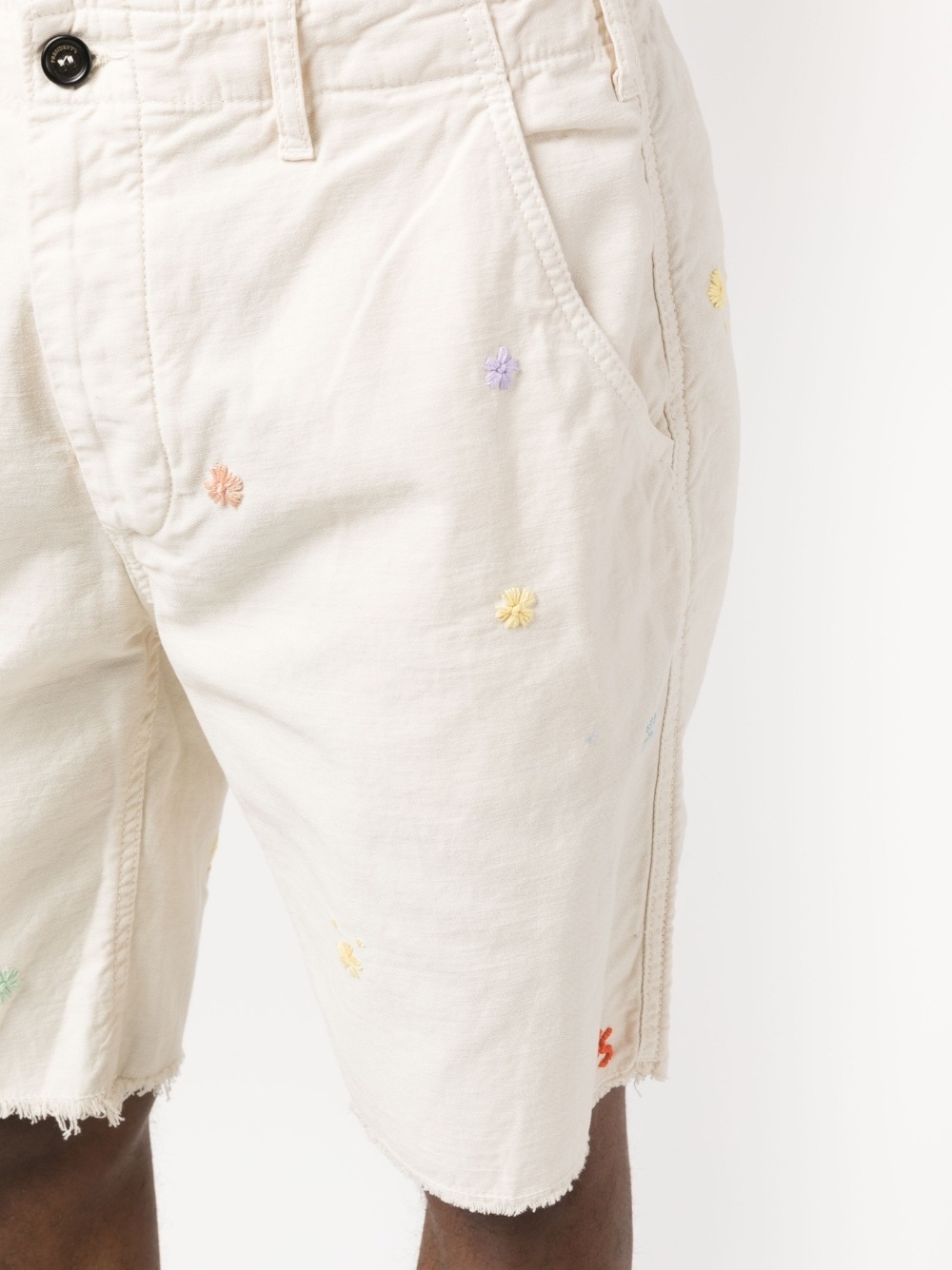 PRESIDENT'S - Flower Embroidered Shorts