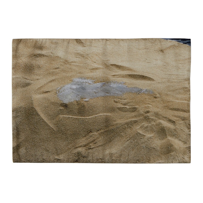 Photo: Serapis SSENSE Exclusive Beige Sand Hold Print Place Mat