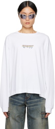 Givenchy White Bonded Long Sleeve T-Shirt