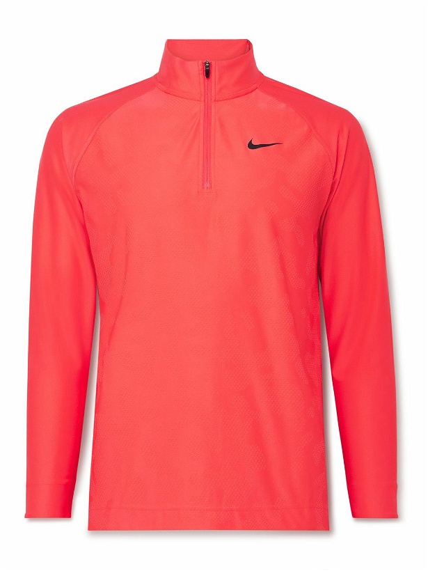 Photo: Nike Golf - Tour Dri-FIT ADV Half-Zip Golf Top - Red