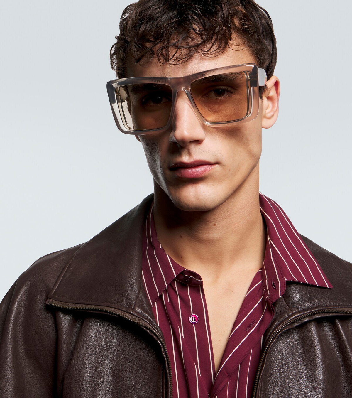 Saint Laurent Oversized Sunglasses Saint Laurent Oversized Sunglasses SL M28 NEW Black YSL Logo  main image 2