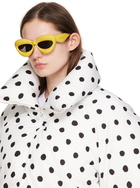 LOEWE Yellow Inflated Cateye Sunglasses
