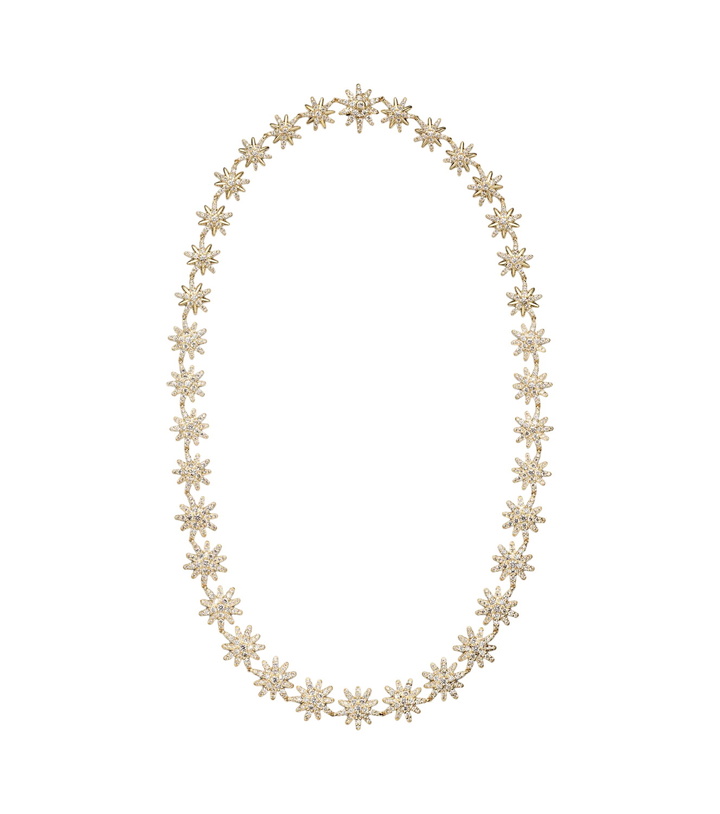 Photo: David Yurman Starburst 18kt gold necklace with diamonds