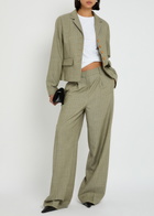 Skall Studio Thom Pinstripe Wool Trousers Grey
