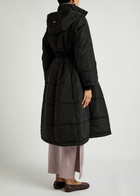 High Scuttle Hooded Quilted Shell Parka Black