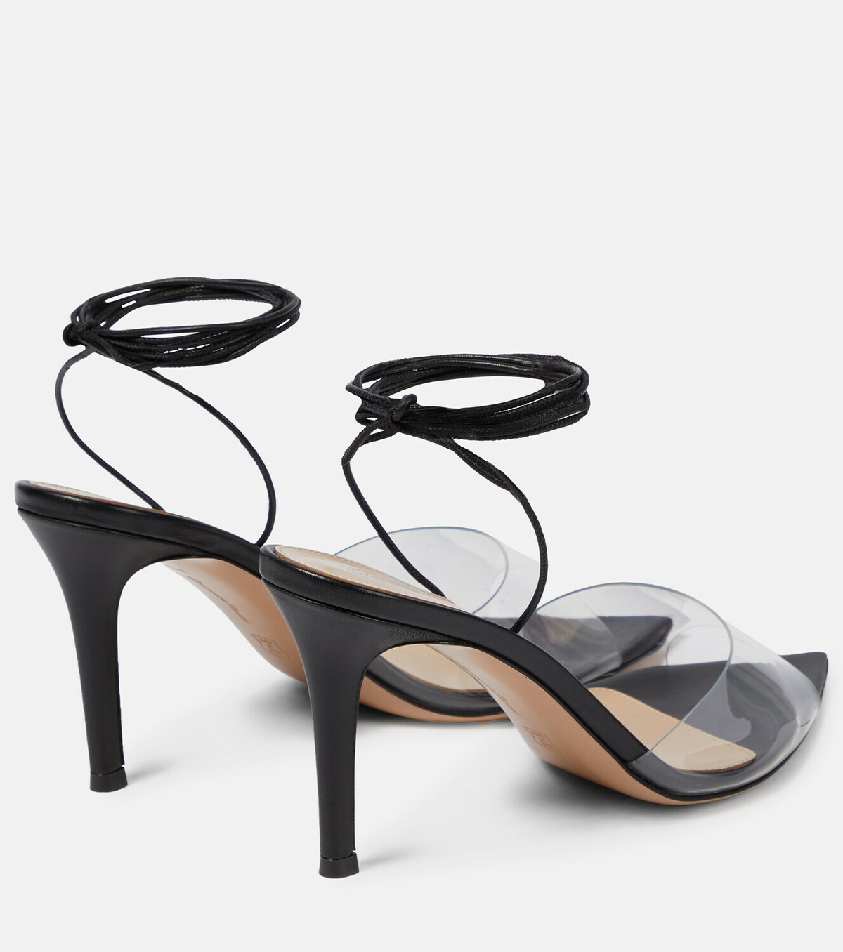 Gianvito Rossi - Skye 85 PVC and leather sandals