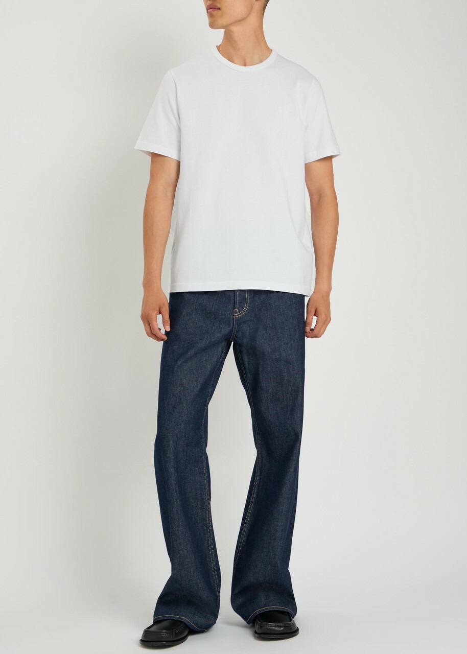 JW Anderson Logo-embroidered Cotton T-shirt White