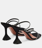 Amina Muaddi Naima embellished suede sandals
