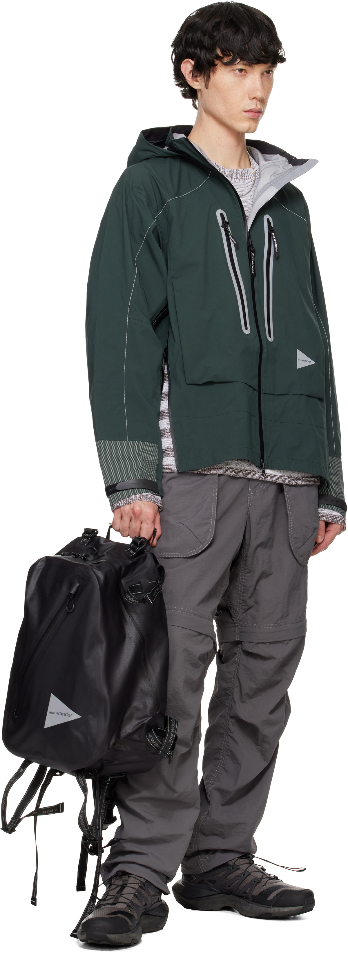 and wander Black Waterproof Daypack Backpack