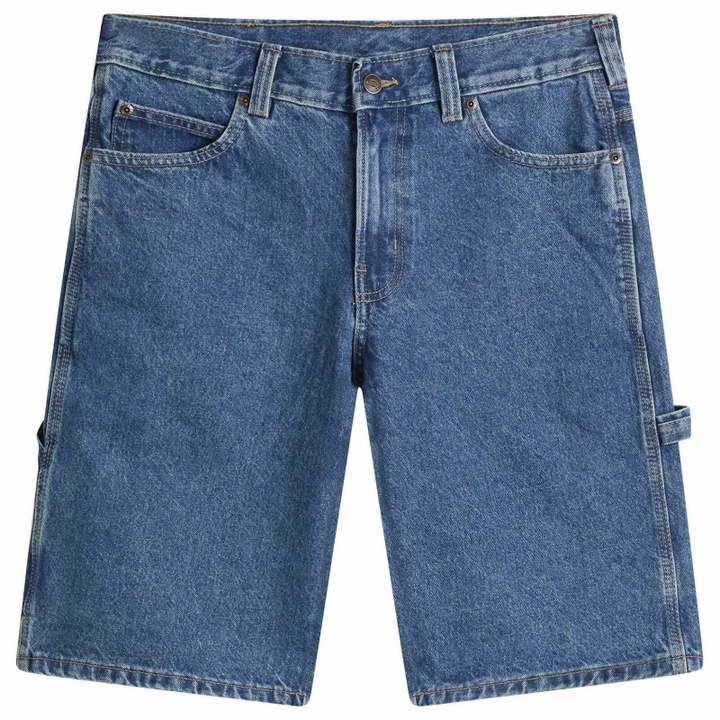 Photo: Dickies Men's 993 Denim Carpenter Shorts in Classic Blue